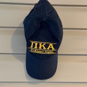The Game Navy Blue Hat with Gold Pi Kappa Alpha Embroidery